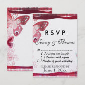 Carte de réponse RSVP (Devant / Derrière)