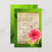 Carte de réponse RSVP 1 (Devant / Derrière)