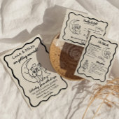 Carte de réponse RSVP à la Lune Fantaisiste