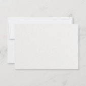 Carte de réponse RSVP à motif botanique rose moder (Dos)