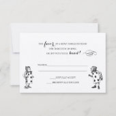 Carte de réponse RSVP Alice au pays des merveilles (Devant)