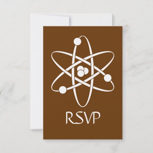 Carte de réponse RSVP Attractive Forces in Chocola (Devant)