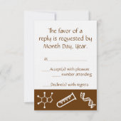 Carte de réponse RSVP Attractive Forces in Chocola (Dos)