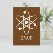 Carte de réponse RSVP Attractive Forces in Chocola (Debout devant)
