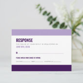Carte de réponse RSVP audacieuse et colorée (Debout devant)