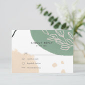 Carte de réponse RSVP avec choix de repas pour Fie (Debout devant)