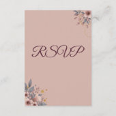 Carte de réponse RSVP avec code QR (Dos)