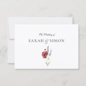 Carte de réponse RSVP avec code QR moderne (Dos)