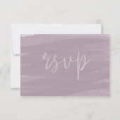 Carte de réponse RSVP avec coup de pinceau aquarel (Dos)