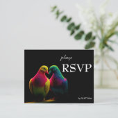 🌈 Carte de réponse RSVP avec demande de chanson D (Debout devant)