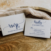 Carte de réponse RSVP avec demande de chanson en c