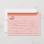 Carte de réponse RSVP avec demande de chanson en p (Devant)