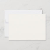 Carte de réponse RSVP avec fond de quartz agate (Dos)