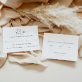 Carte de réponse RSVP avec nombre d'invités | Choi
