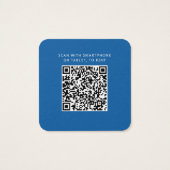 Carte de réponse RSVP avec QR Code pour un mariage (Dos)
