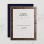 Carte de réponse RSVP Bar Mitzvah Bimah (Devant / Derrière)