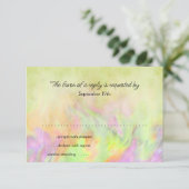 Carte de réponse RSVP Bat Mitzvah Tie and Dye vert (Debout devant)