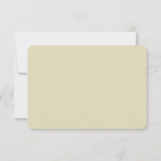 Carte de réponse RSVP beige élégante (Dos)