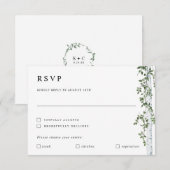 Carte de réponse RSVP Birch Tree avec préférence d (Devant / Derrière)