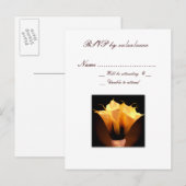 Carte de réponse RSVP Calla lily (Devant / Derrière)