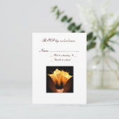 Carte de réponse RSVP Calla lily (Debout devant)