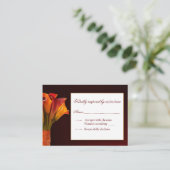 Carte de réponse RSVP Calla lily (Debout devant)