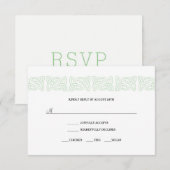 Carte de réponse RSVP celtique irlandaise 3991 (Devant / Derrière)