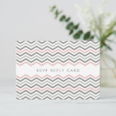 CARTE DE RÉPONSE RSVP :: chevron1 2 (Debout devant)