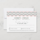 CARTE DE RÉPONSE RSVP :: chevron1 2 (Dos)