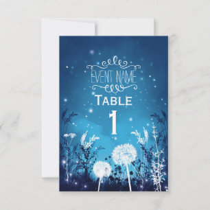 Carte de réponse RSVP Ciel nocturne enchanté Étoil