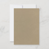 Carte de réponse RSVP Cœurs en dentelle rustique a (Dos)