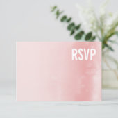 CARTE DE RÉPONSE RSVP :: corail d'eau claire (Debout devant)