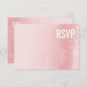 CARTE DE RÉPONSE RSVP :: corail d'eau claire (Devant / Derrière)