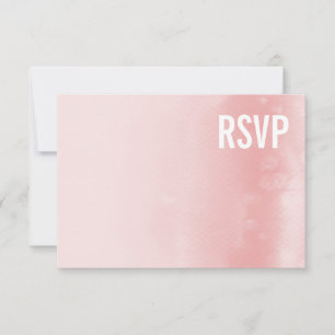 CARTE DE RÉPONSE RSVP :: corail d'eau claire