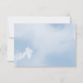 CARTE DE RÉPONSE RSVP couleur bleu clair (Dos)