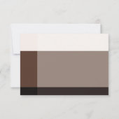 Carte de réponse RSVP de grues japonaises mignonne (Dos)