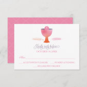 Carte de réponse RSVP de la première sainte commun (Devant / Derrière)