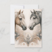 Carte de réponse RSVP de mariage (Devant)