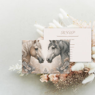 Carte de réponse RSVP de mariage