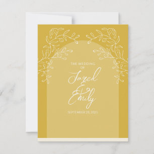 Carte de réponse RSVP de mariage