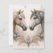 Carte de réponse RSVP de mariage (Devant)