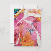 Carte de réponse RSVP de mariage Affaire de cœur (Dos)