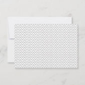 Carte de réponse RSVP de mariage // Chevron (Dos)