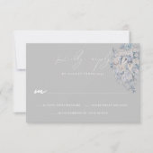 Carte de réponse RSVP de mariage de bouquet floral (Devant)