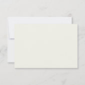 Carte de réponse RSVP de mariage de branche simple (Dos)