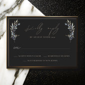 Carte de réponse RSVP de mariage de la branche d'o