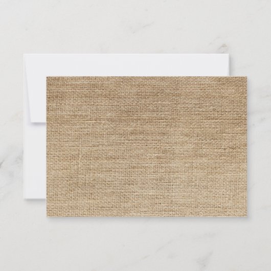 Carte de réponse RSVP de mariage de Sunflower Burl (Dos)