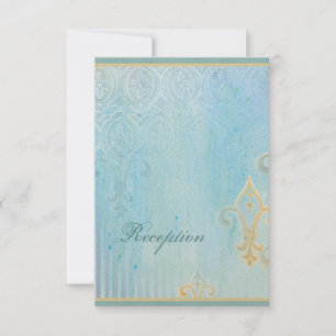 Carte de réponse RSVP de mariage Fleur de Lys Dama