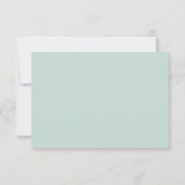 Carte de réponse RSVP de mariage floral boho marro (Dos)