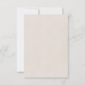 Carte de réponse RSVP de mariage folk boho moderne (Dos)